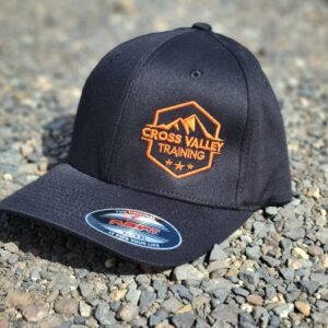 Black flexfit had with Cross Valley Training logo